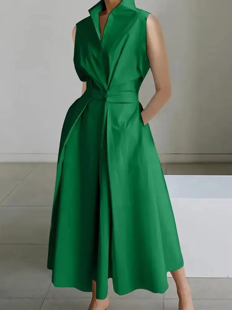 Robe Midi Chic pour Femme | Design A-Line et Confort Optimal