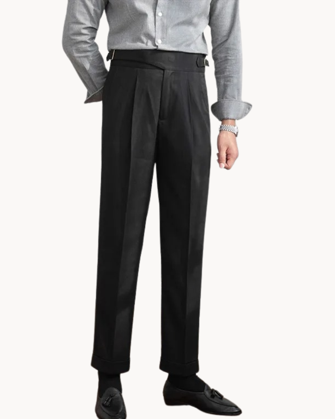 Pantalon Sur-Mesure Élégant pour Hommes | Polyvalent et Résistant aux Rides