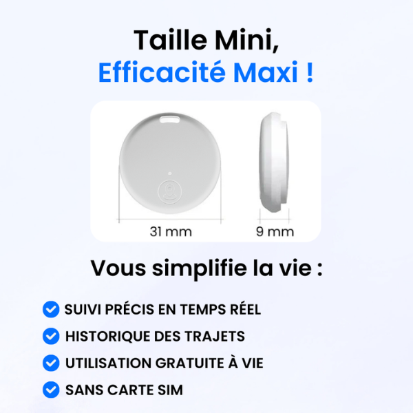 Helvia – Traceur GPS Voiture Sans Abonnement, Compatible Android & iOS