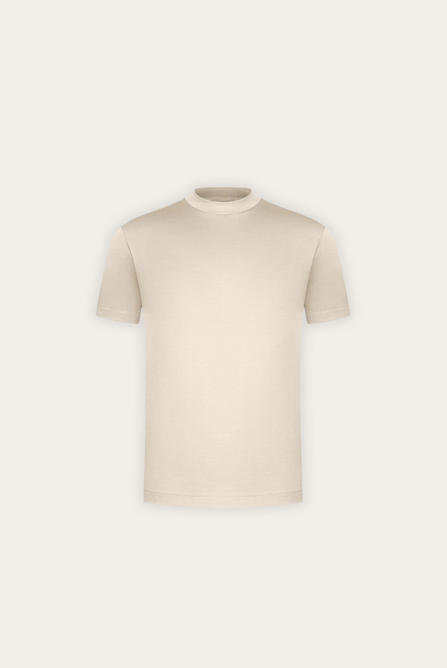 T-shirt Élégant en Coton Mercerisé | Finition Brillante et Coupe Ajustée