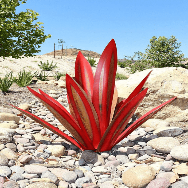 Lampe de Jardin Artisanale en Agave | Éclairage Extérieur Étanche et Élégant