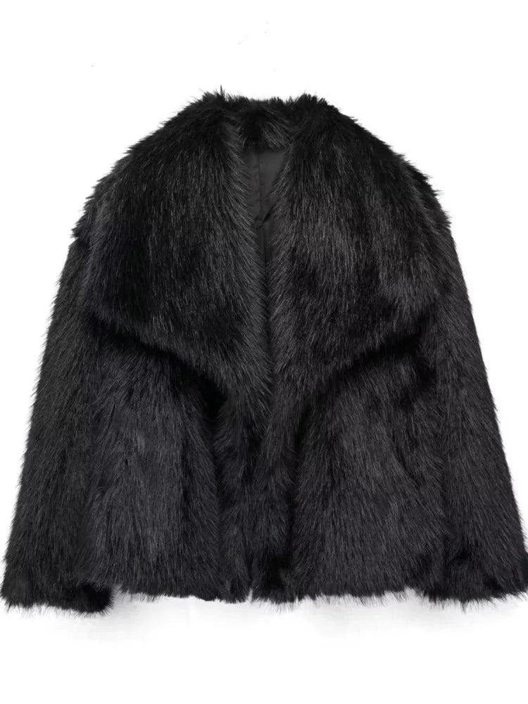 Veste en Fausse Fourrure Écologique | Élégance et Chaleur Luxueuse