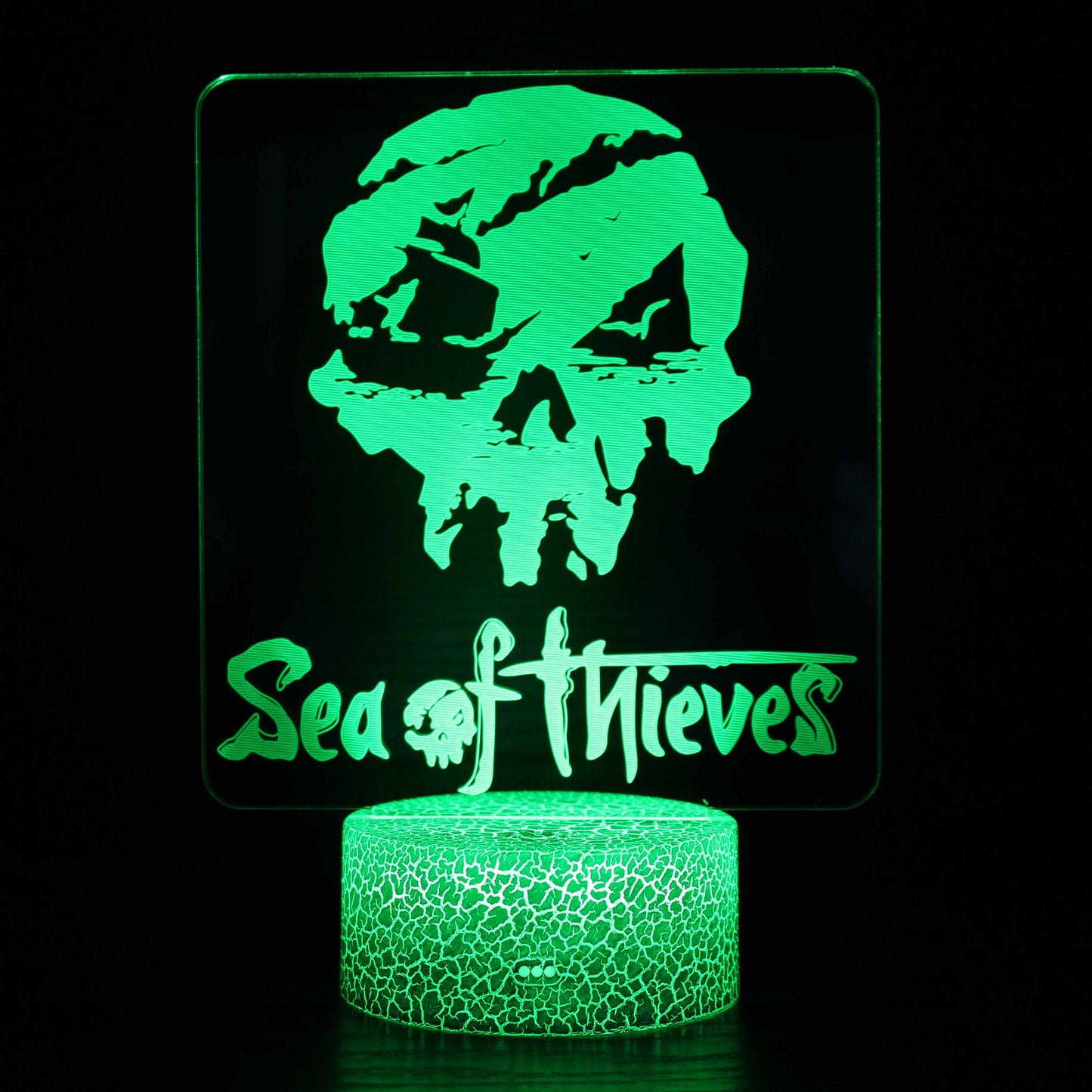 Lampe de Nuit LED 3D | Illusion Optique Colorée et Tactile