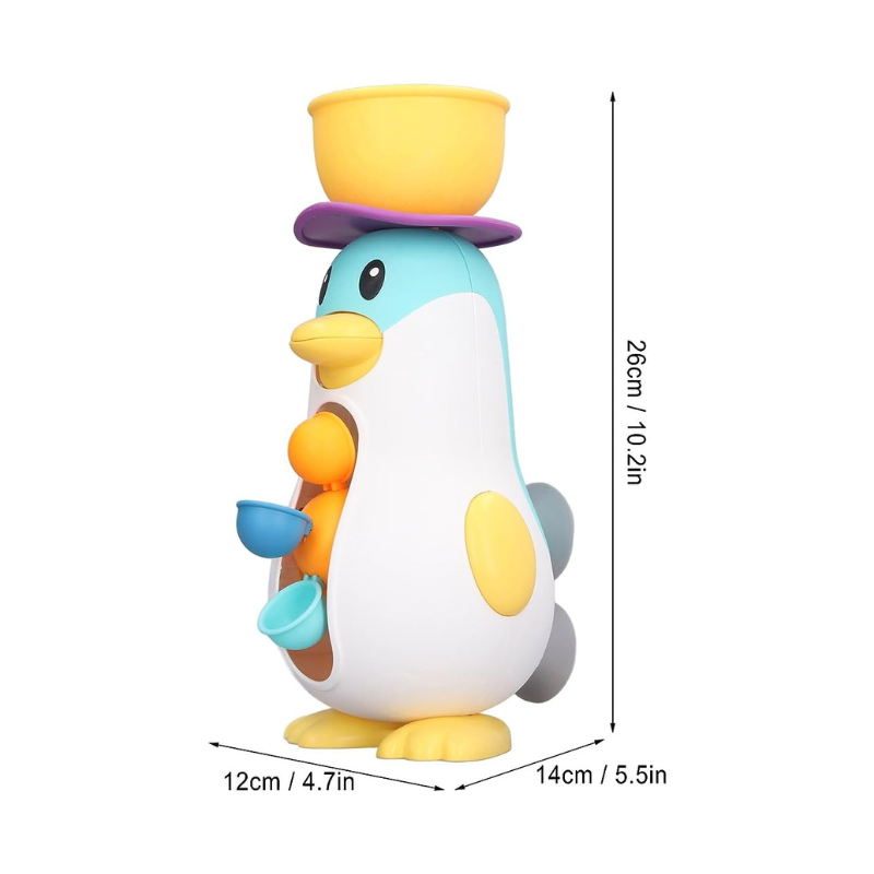 Jouet de Bain Pingouin pour Tout-Petit | Activités Aquatiques Interactives et Amusantes