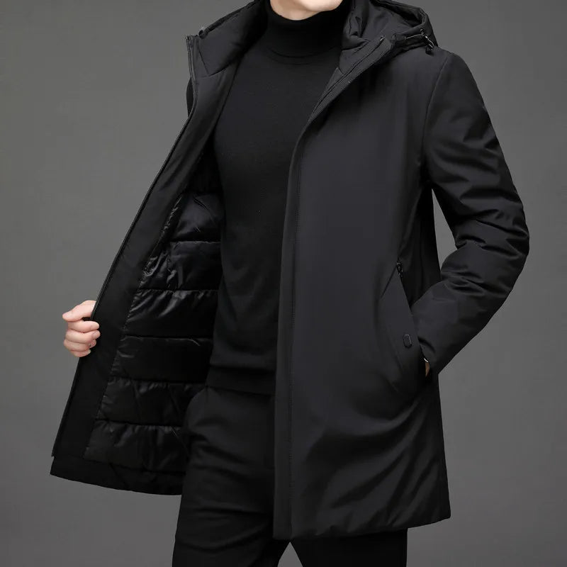 Veste Puffer Longue pour Hommes | Protection Maximale contre le Froid
