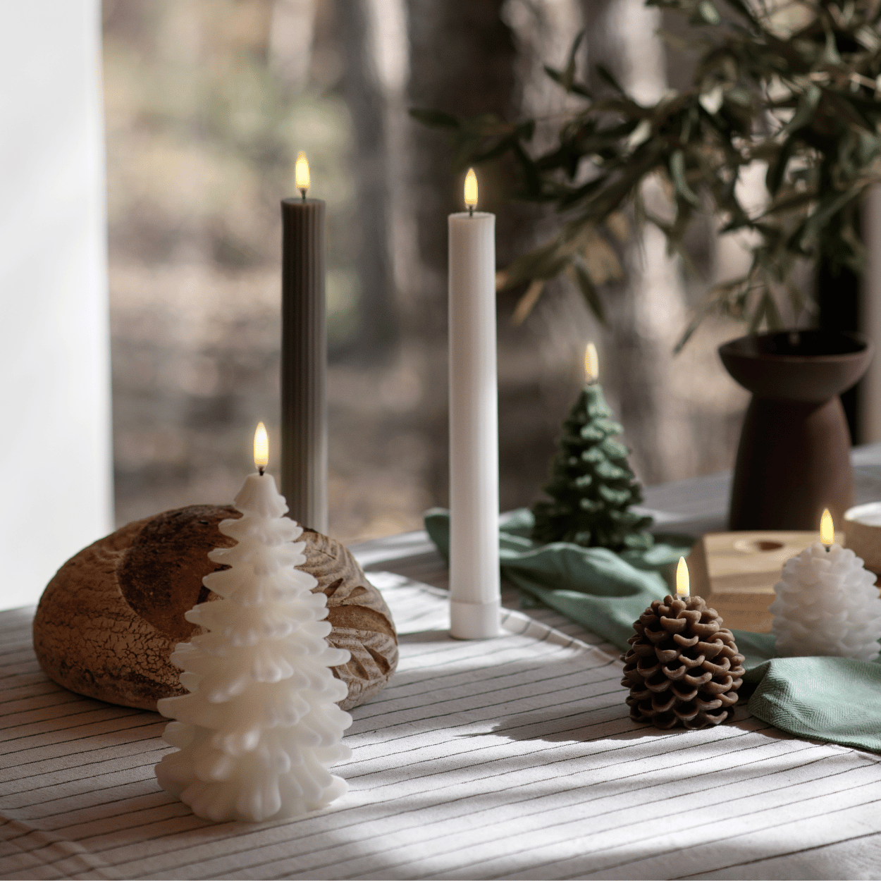 Bougies LED Scandinaves | Ambiance Chaleureuse et Sécurisée