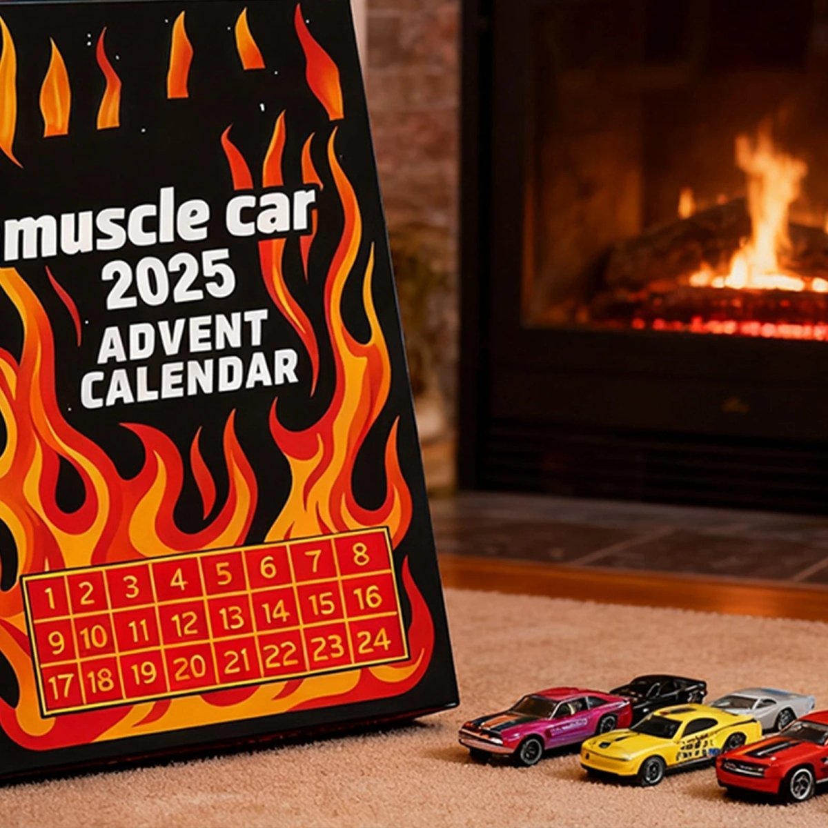 Calendrier de l'Avent Voitures Miniatures | 24 Surprises Festives pour Enfants