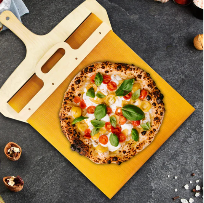 Pelleteuse à Pizza en Bois | Mécanisme Glissant et Facile à Nettoyer