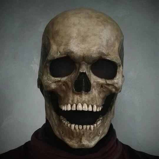 Masque de Crâne Réaliste Mobile | Idéal pour Halloween et Événements Thématiques