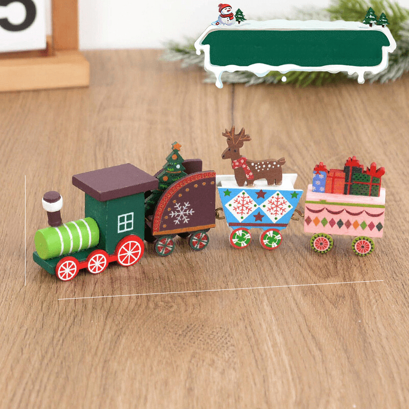 Train de Noël en Bois | Décoration Festive et Ludique