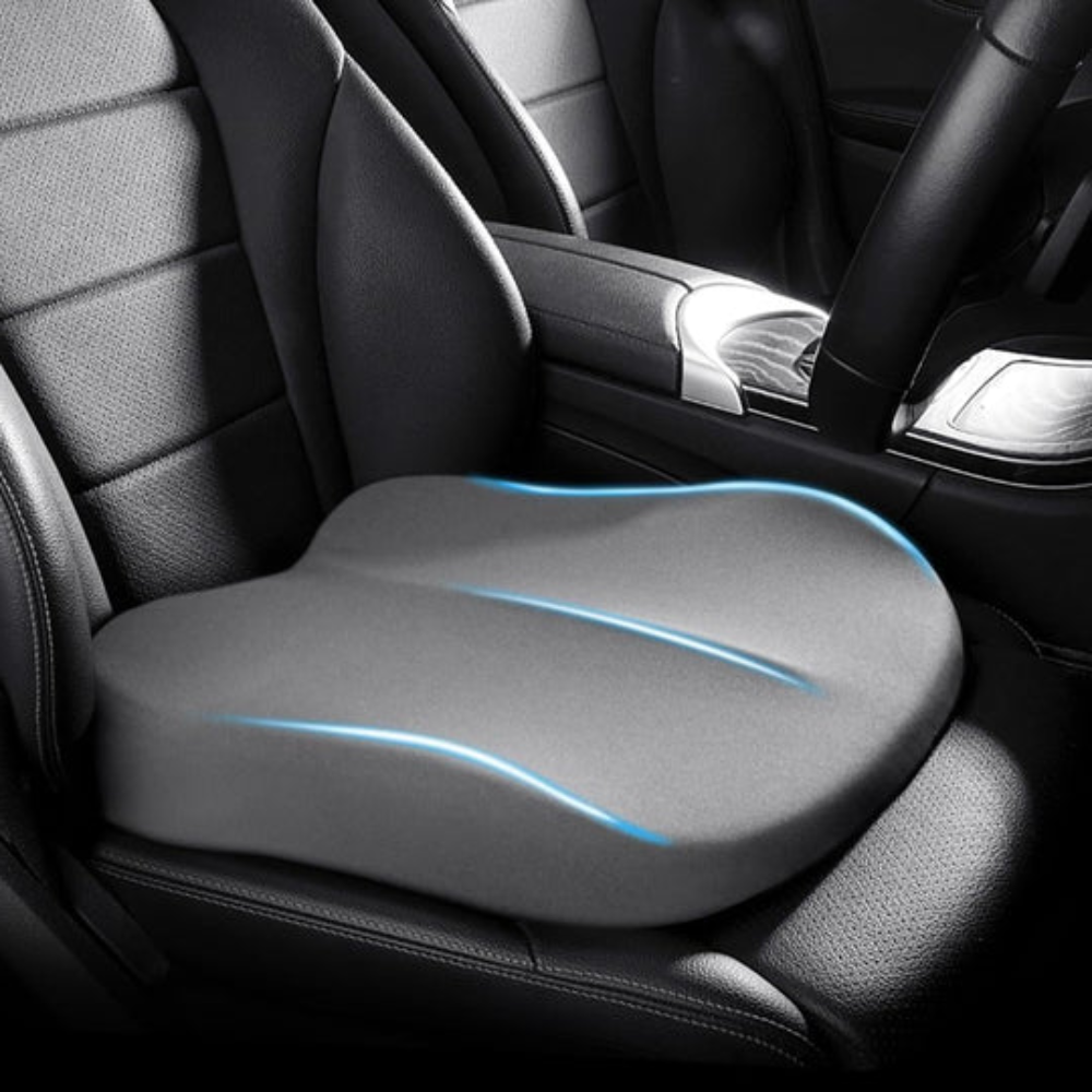 Coussin de Siège Auto Ergonomique | Confort et Soutien pour le Dos