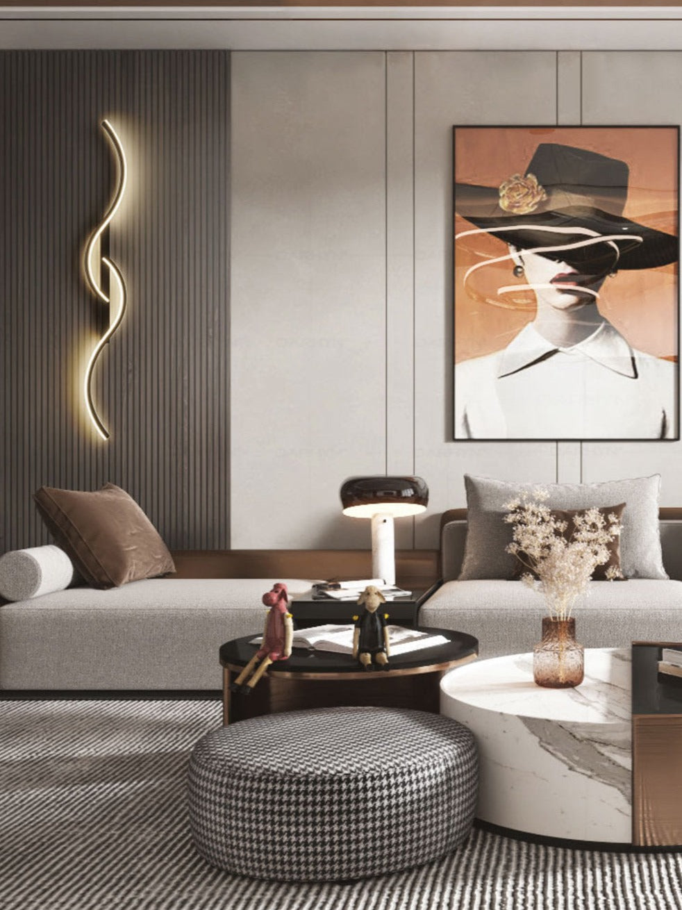 Applique Murale LED Contemporaine | Éclairage Durable et Polyvalent pour Intérieurs