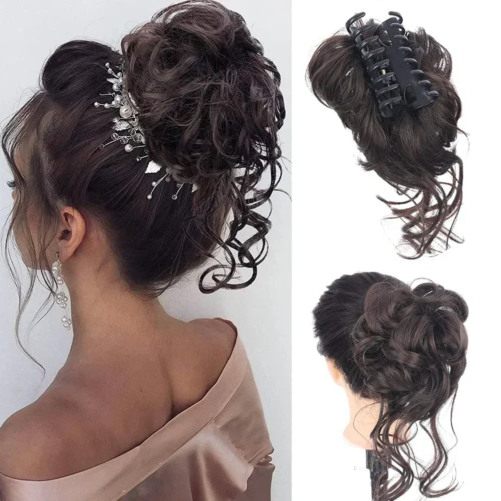 Chignon Instantané Clip | Élégance Rapide et Naturelle