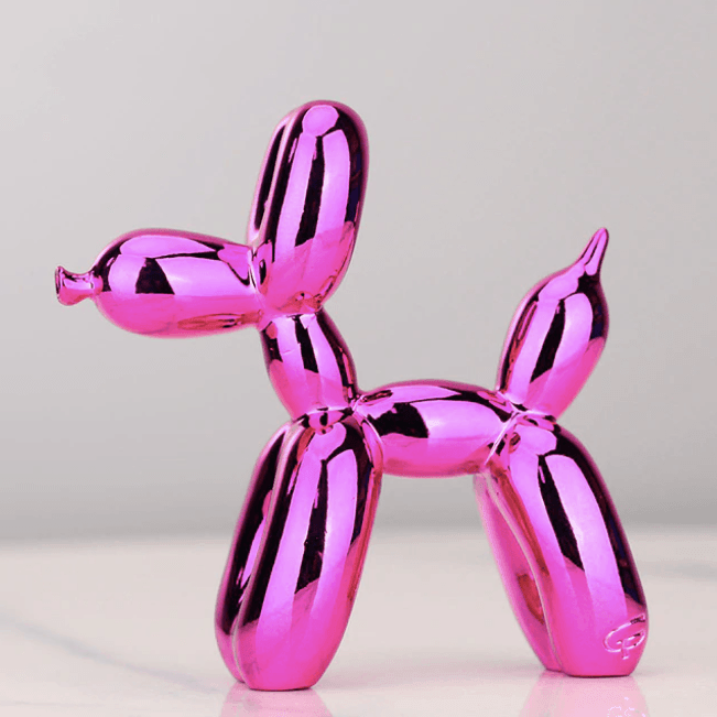 Sculpture de Chien en Résine | Élégante Décoration Intérieure Contemporaine