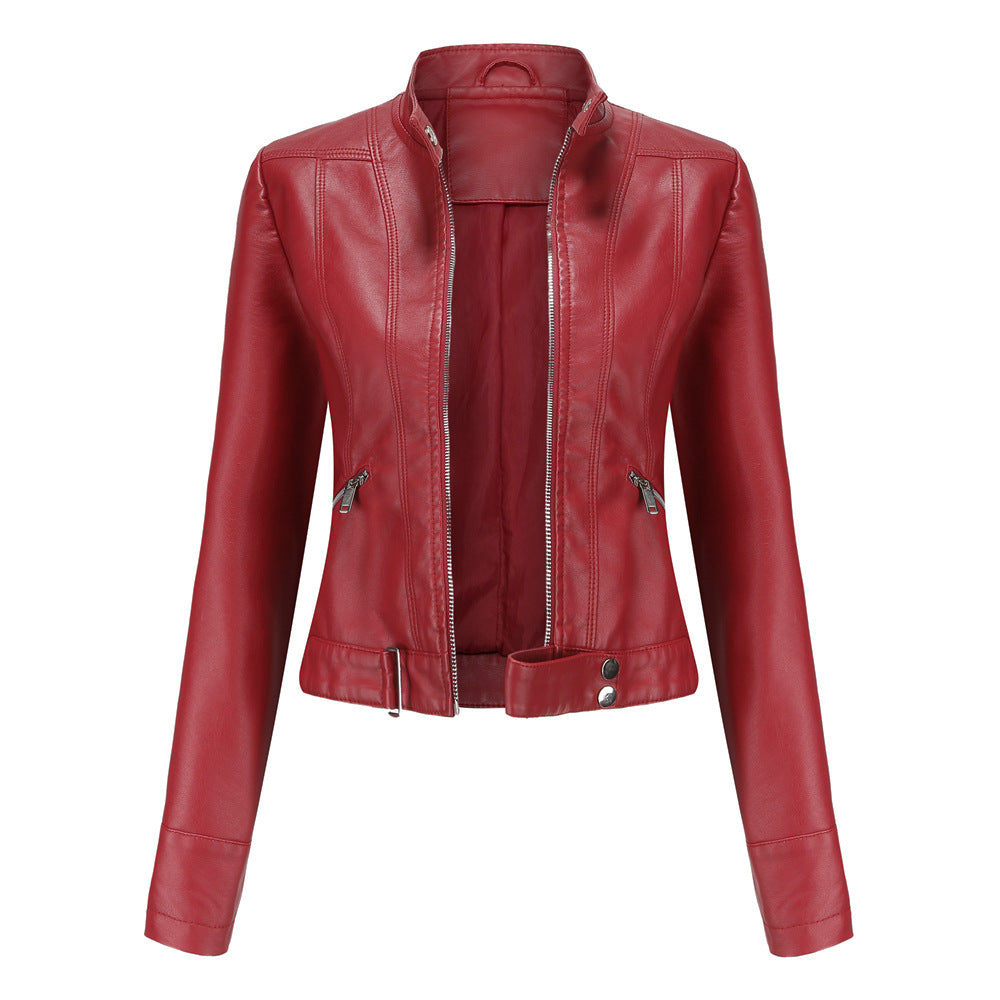 Veste en Cuir Ajustée pour Femmes | Élégance et Style Urbain Assuré