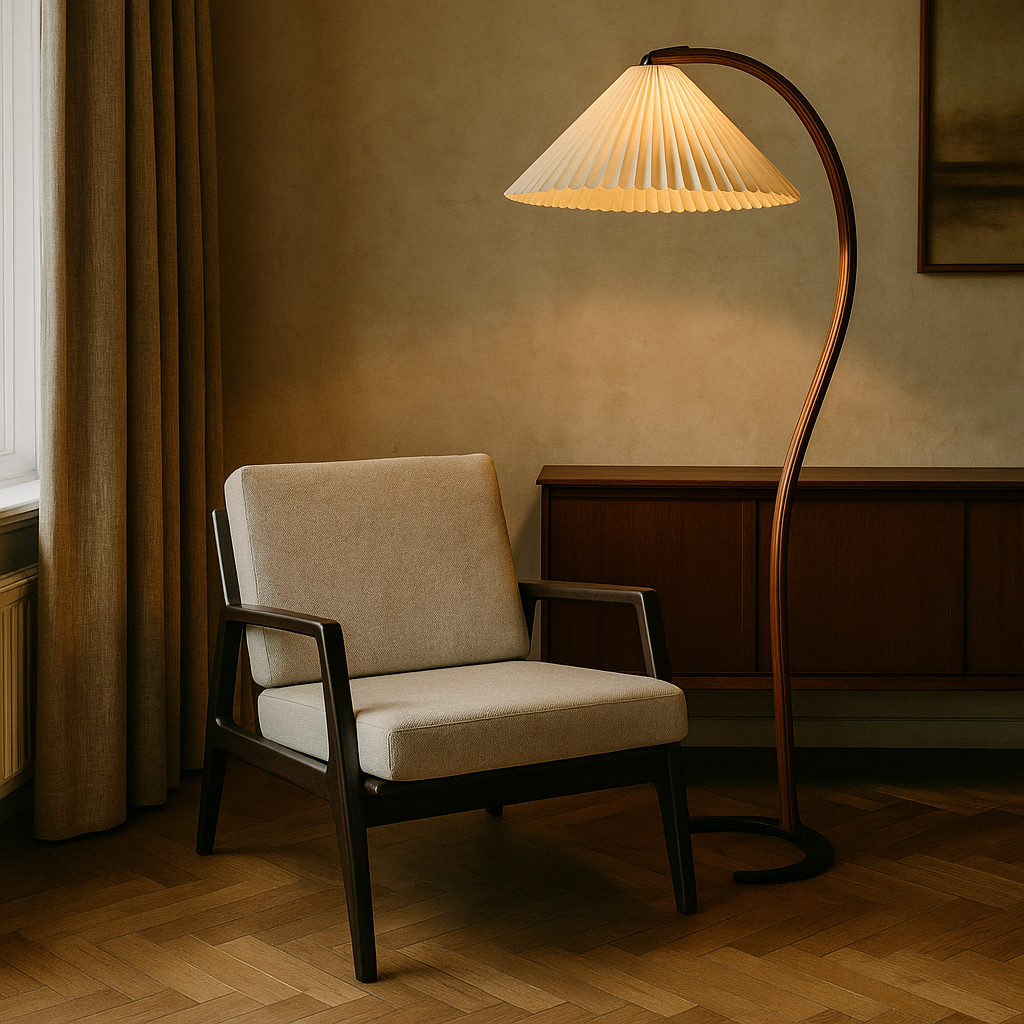 Lampe de Sol Vintage Scandinave | Élégance et Chaleur dans Votre Intérieur