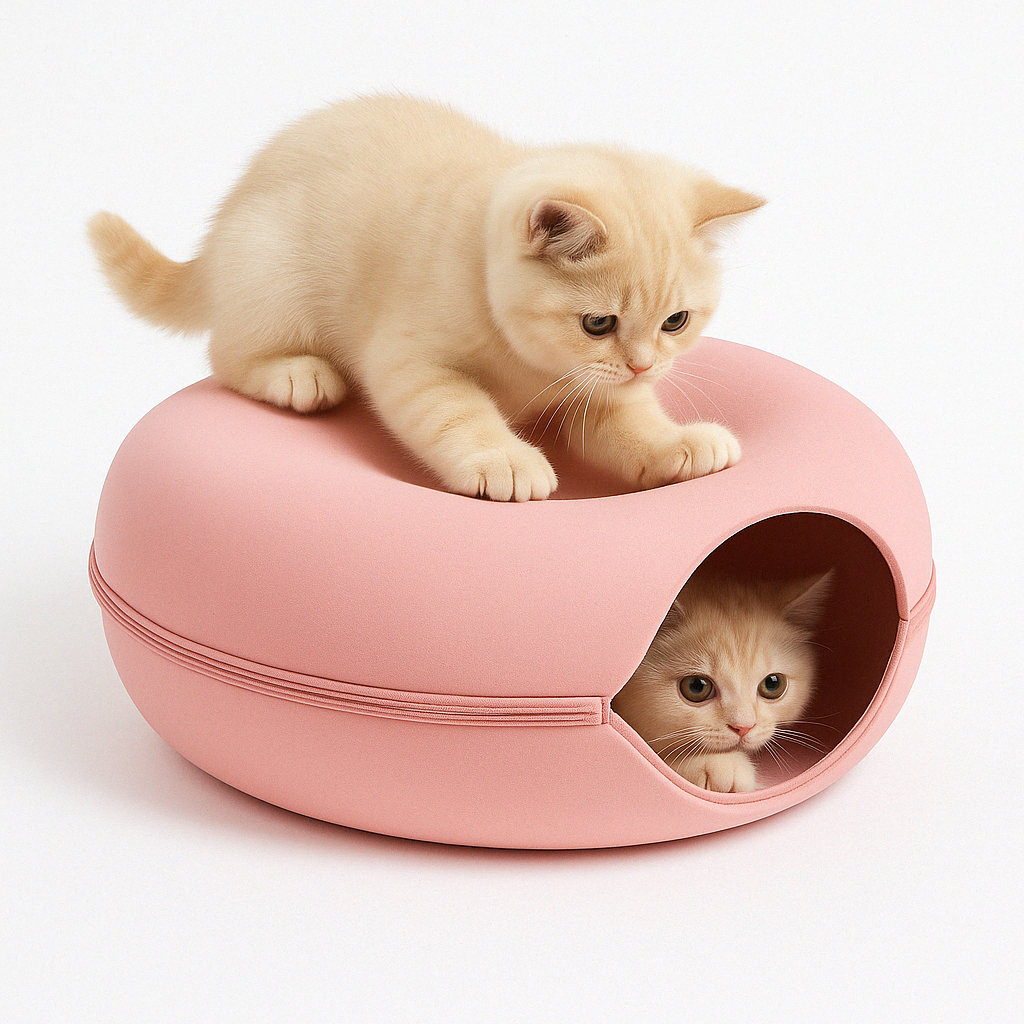 Lit Tunnel pour Chats | Confort et Amusement en Feutre