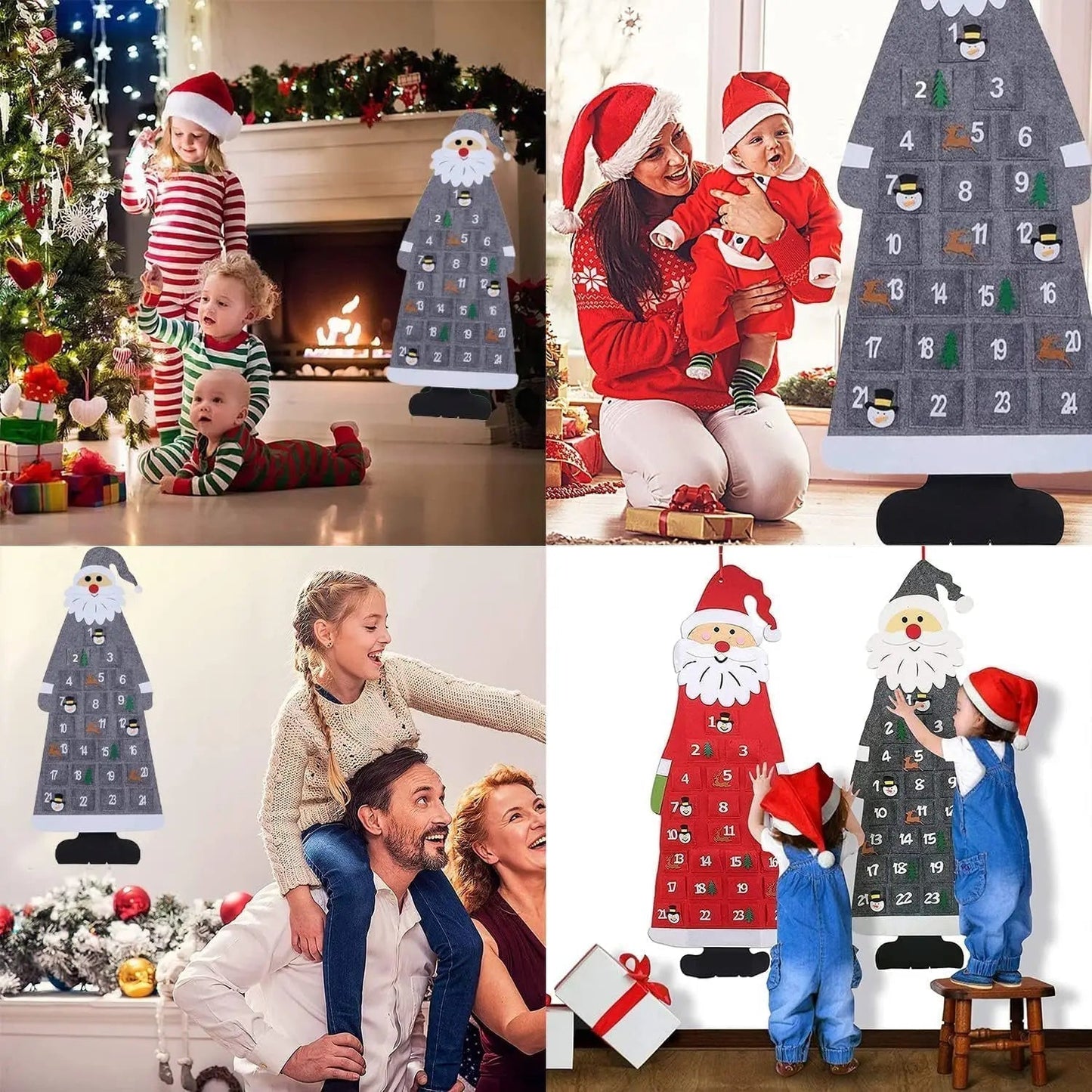 Calendrier de l'Avent Chat Mignon | 24 Surprises Festives en Feutre