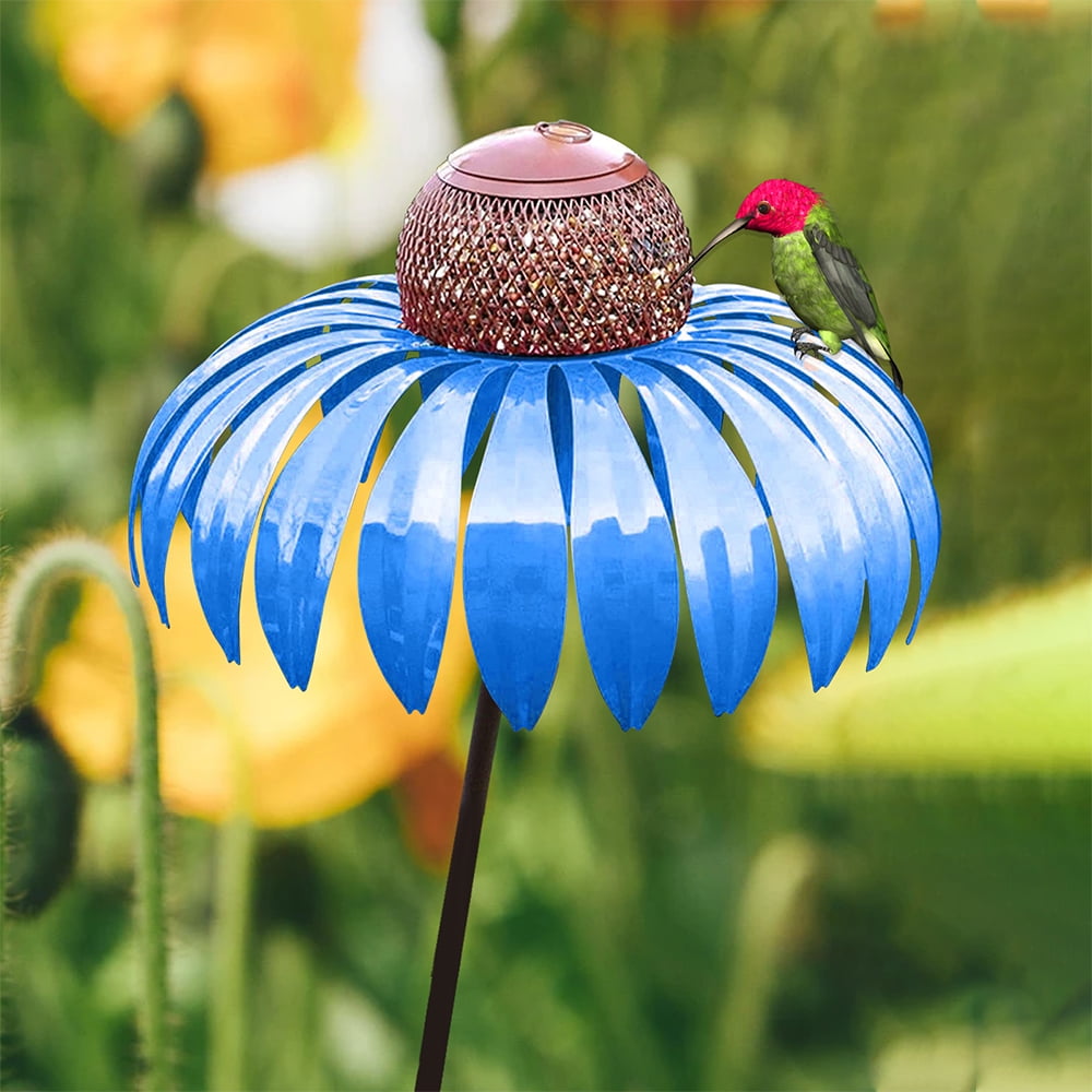 Mangeoire à Oiseaux en Métal | Élégante Décoration pour Jardins Extérieurs
