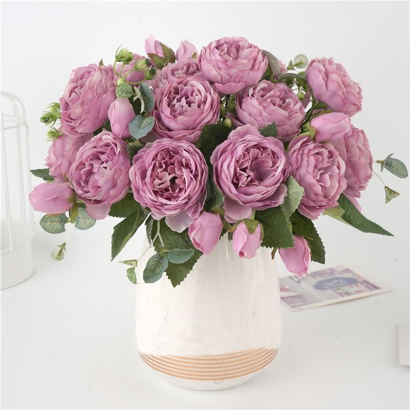 Bouquet de Pivoines Artificielles | Élégance et Fraîcheur Toute l'Année