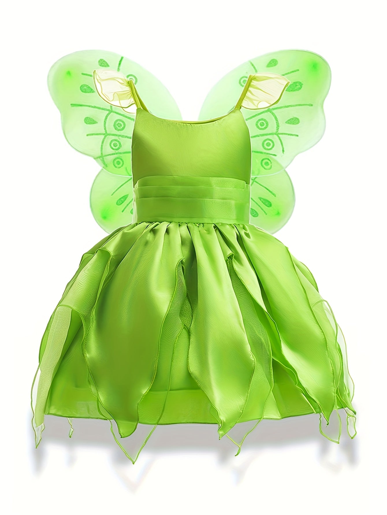 Robe de Fée pour Filles | Sans Manches avec Ailes Magiques