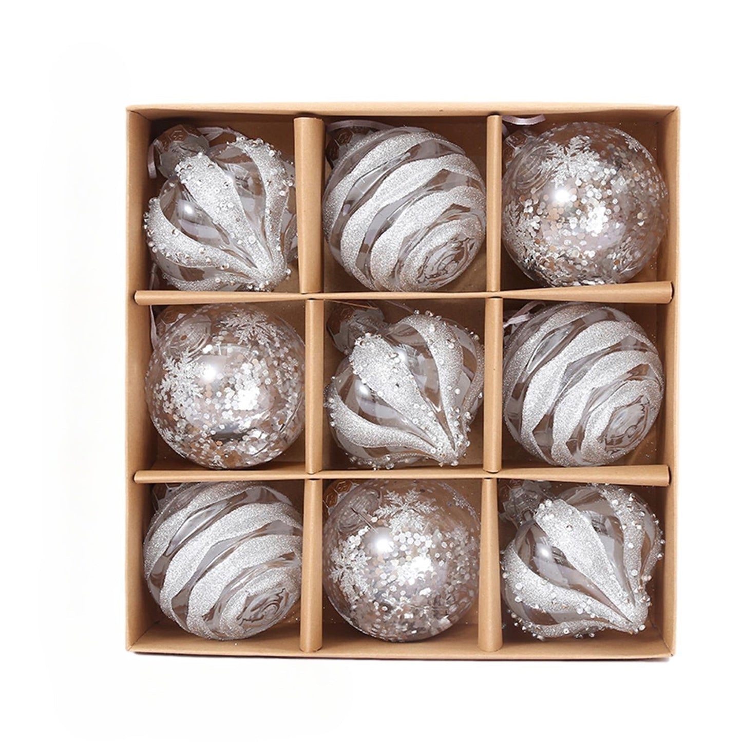 Boules de Noël Dorées Luxe | Ensemble Élégant pour Sapin de Noël