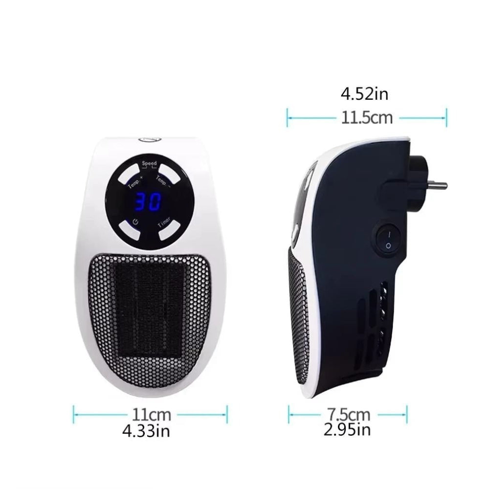 Chauffage Électrique Mural Compact | Télécommande et Économie d'Énergie
