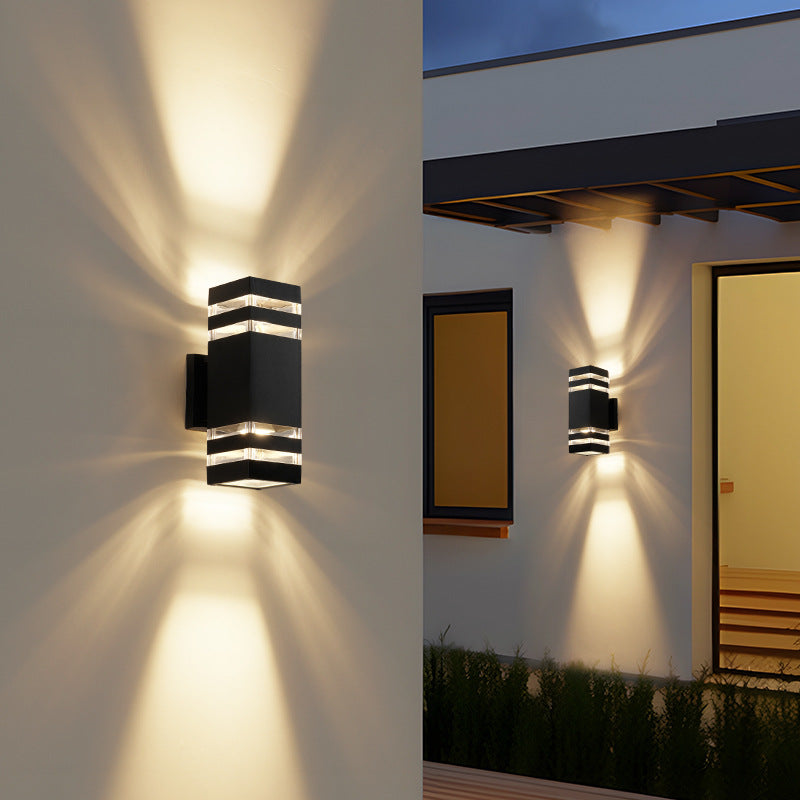 Applique Murale Extérieure à 2 Voies | Design Minimaliste et Éclairage Doux