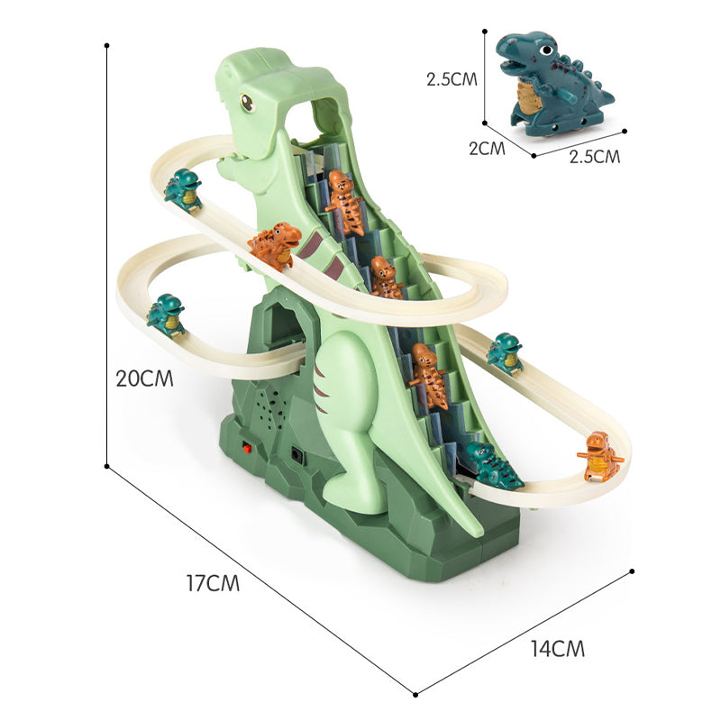 Piste de Course Dinosaure Interactive | Voitures Grimpantes et Éclairage LED