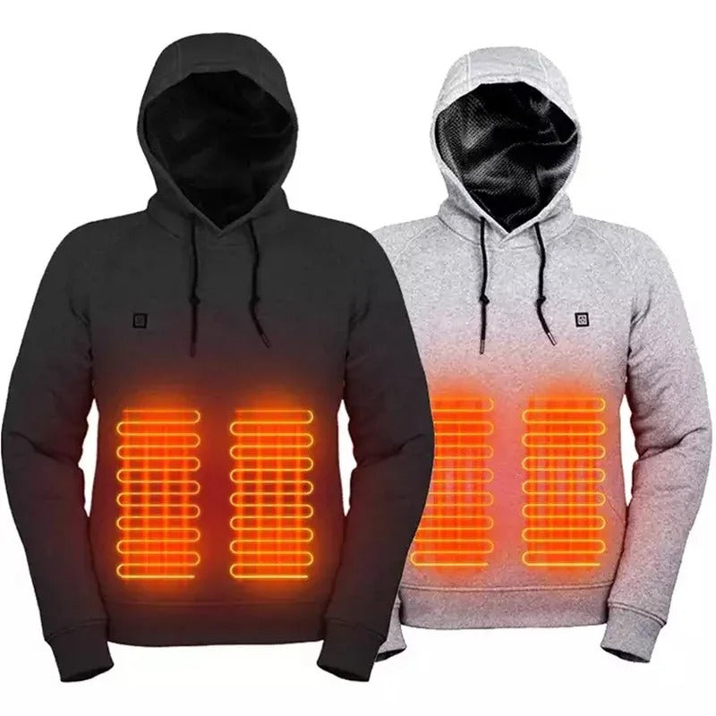 Hoodie Chauffant USB pour Hommes et Femmes | Chaleur Instantanée et Confort Durable
