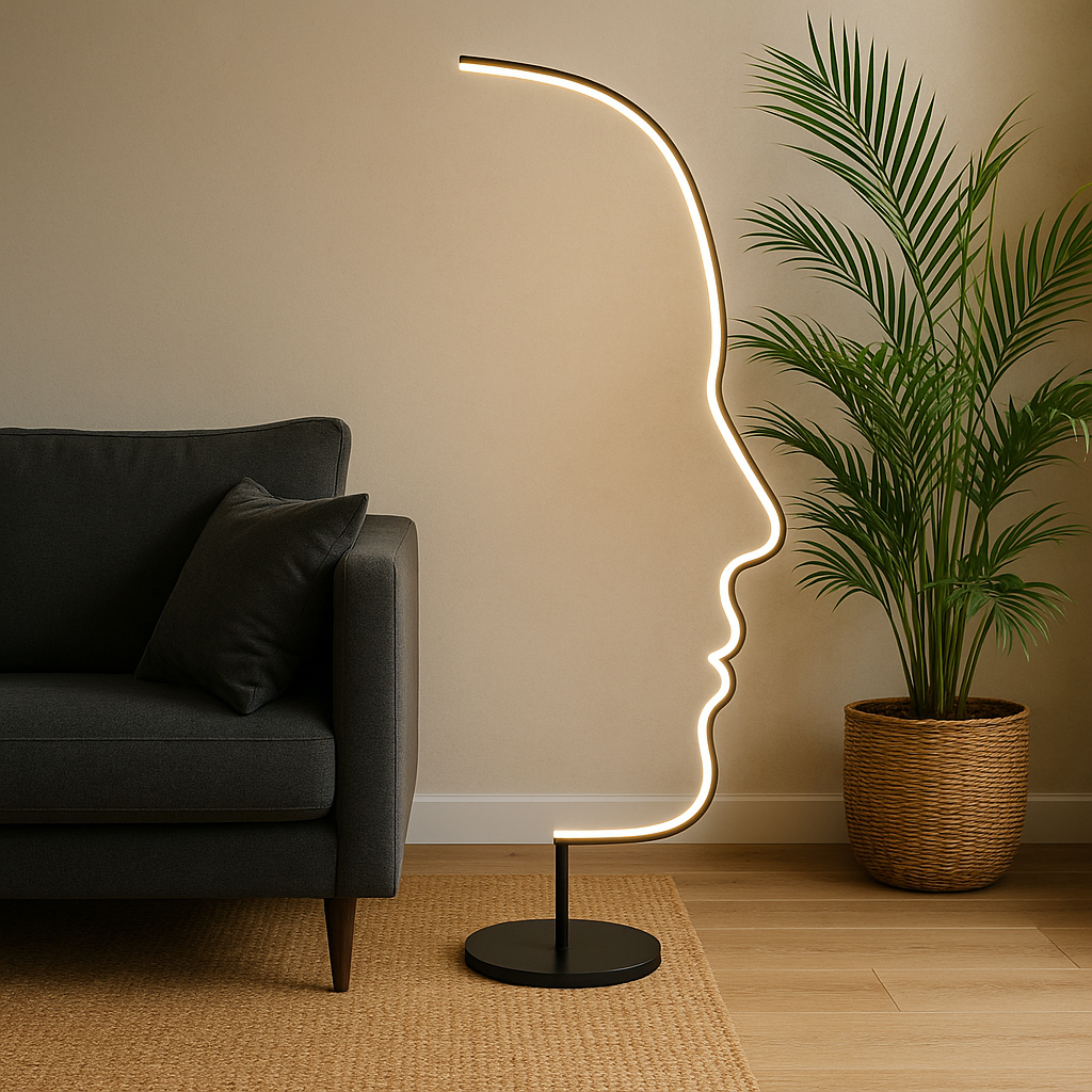 Lampe de Sol Moderne avec LED | Design Sculptural et Élégance Contemporaine