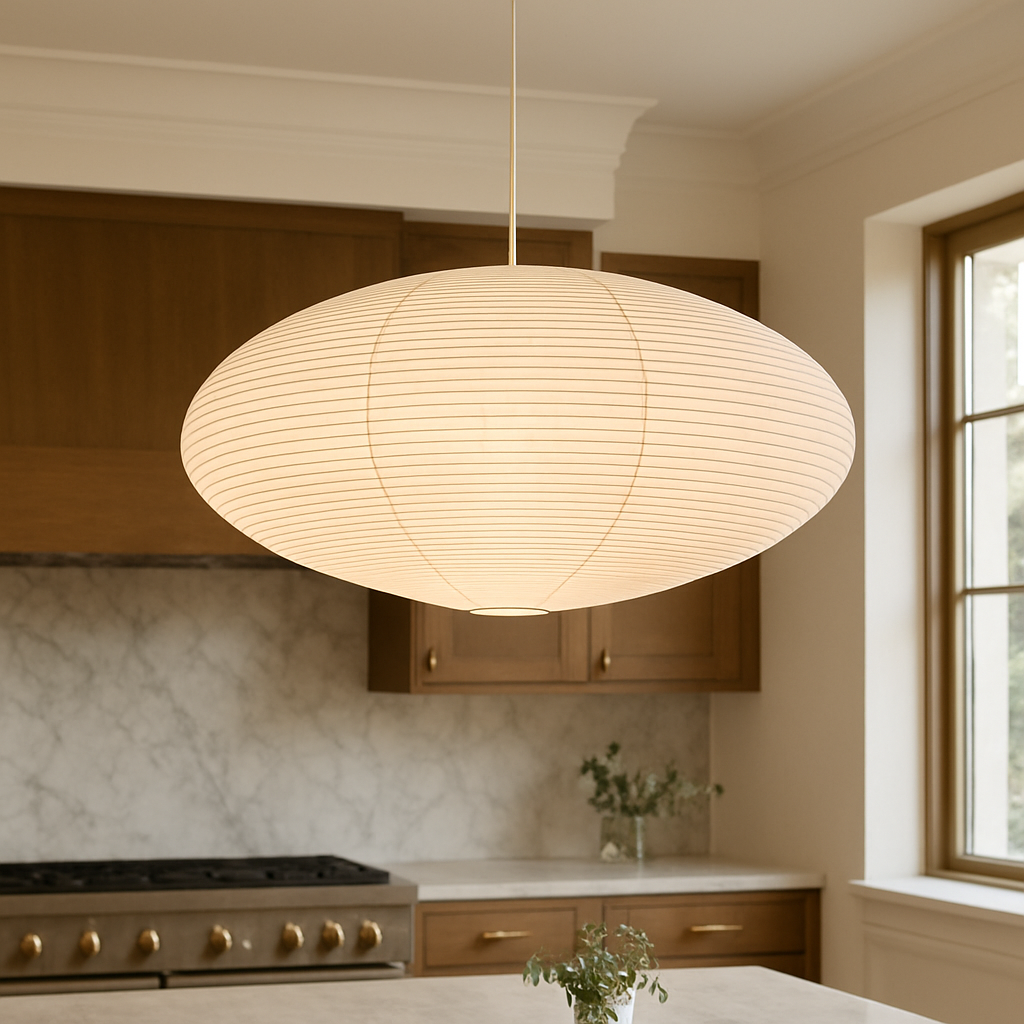 Lampe Suspendue en Papier Wabi | Élégance Vintage et Atmosphère Chaleureuse