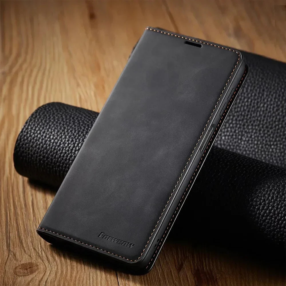 Étui en Cuir Magnétique pour Smartphone | Protection Élégante et Durable