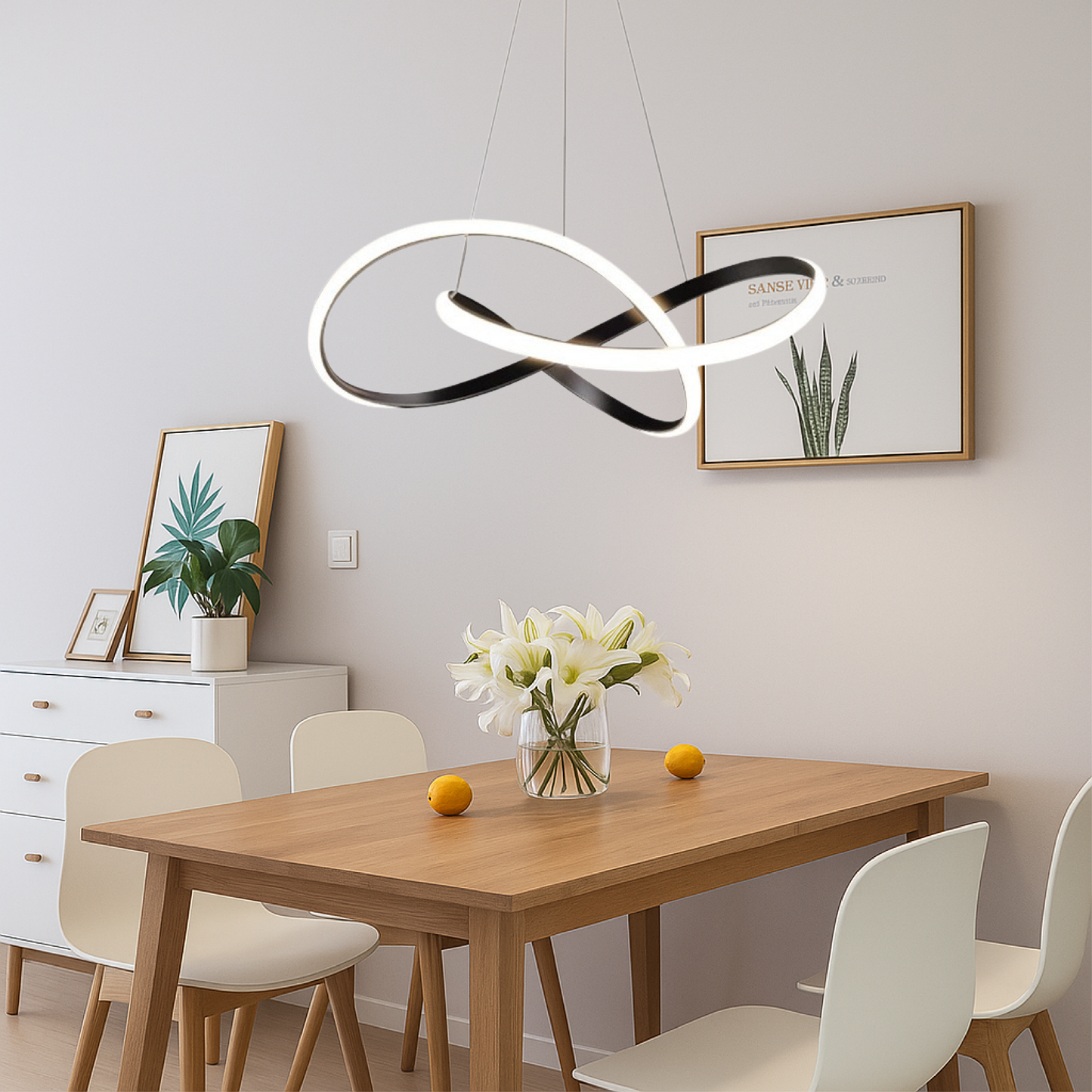 Lampe Suspendue LED Moderne | Design Élégant et Réglable pour Salle à Manger
