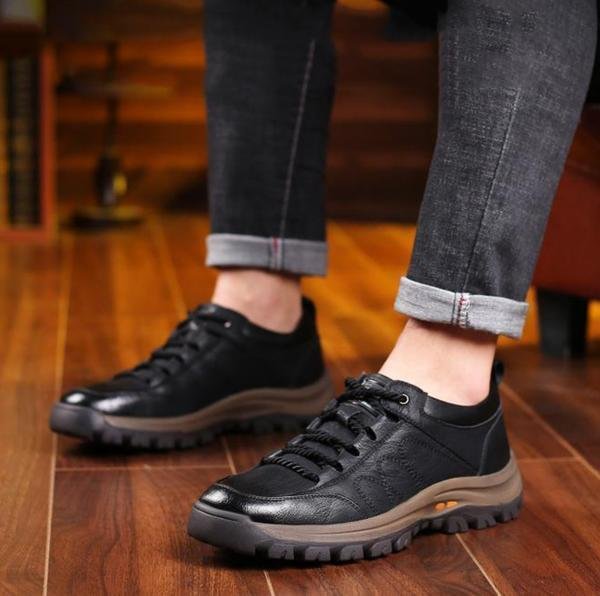 Chaussures Orthopédiques en Cuir pour Hommes | Confort et Style pour Activités Extérieures