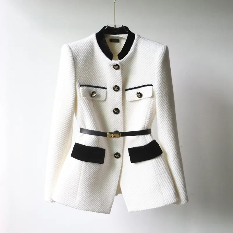 Manteau en Laine Mi-Long pour Femmes | Élégance Classique et Confort Optimal