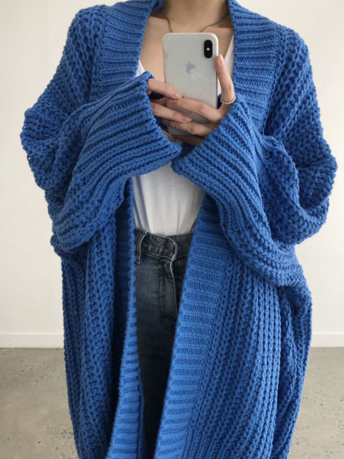 Veste Tricot Oversize Décontractée | Confort et Élasticité Moyenne