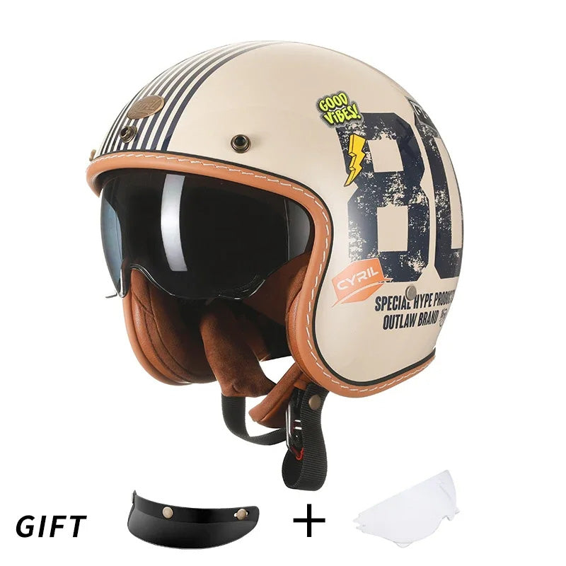 Casque de Moto Ouvert Léger | Confort et Protection Ultimes