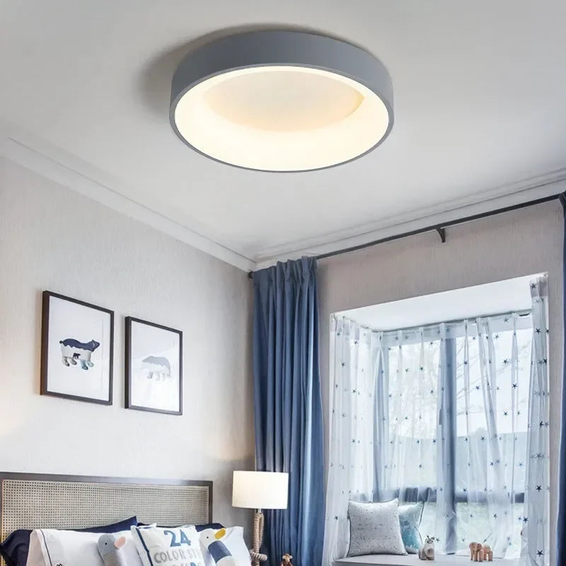 Plafonnier LED Scandinave Minimaliste | Illumination Douce et Élégante