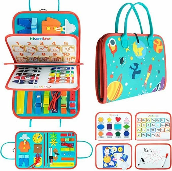 Livre Éducatif Montessori pour Enfants | Outil d'Apprentissage Interactif en Feutre