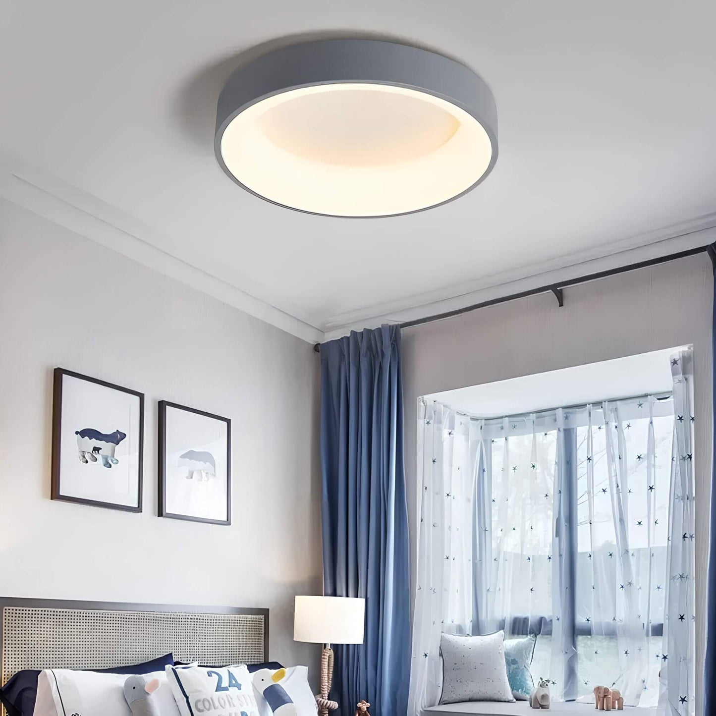 Plafonnier LED Scandinave Moderne | Éclairage Économique et Élégant