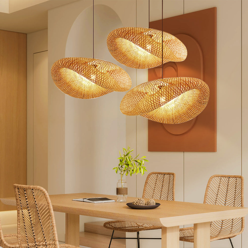 Lampe Pendante en Bambou Naturel | Design Minimaliste et Chaleureux