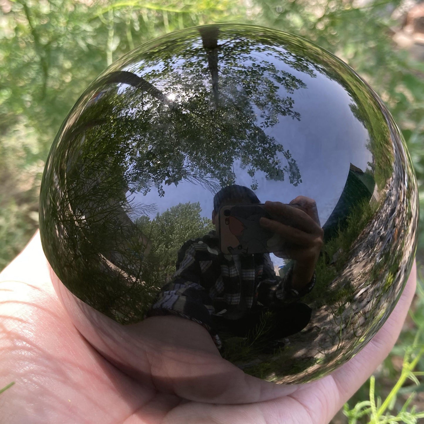 Sphère d'Obsidienne Naturelle | Décoration Énergétique et Élégante