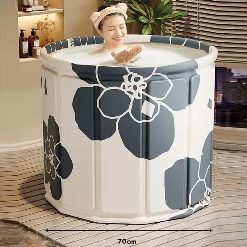 Baignoire Portable Pliable pour Adultes | Spa Relaxant à Domicile et en Voyage