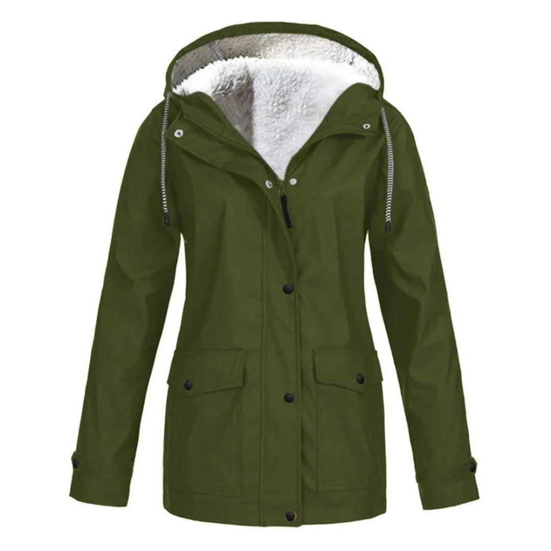 Veste Imperméable Doublée en Polaire | Protection Chic contre le Froid et la Pluie