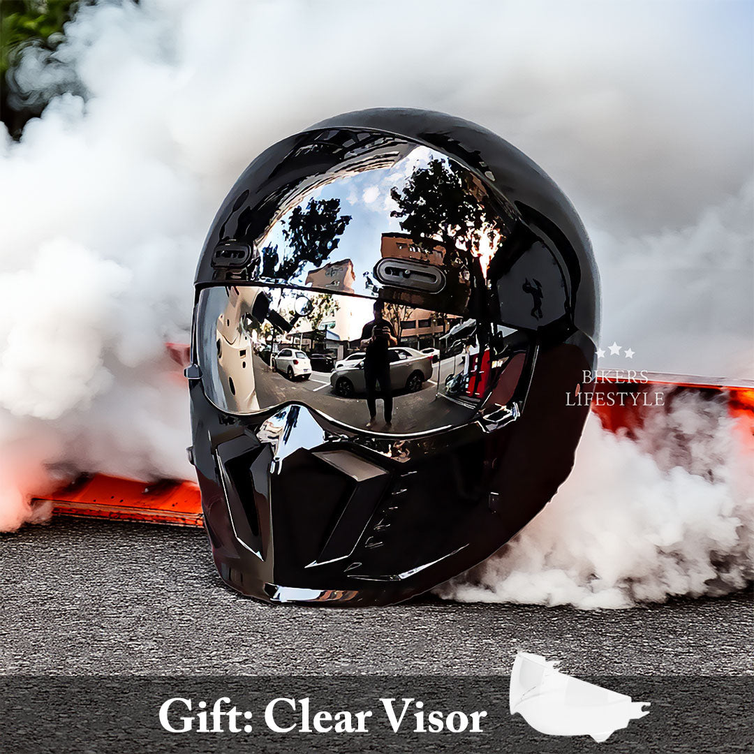 Casque de Moto Rétro Sécure | Coque ABS et Confort Optimal