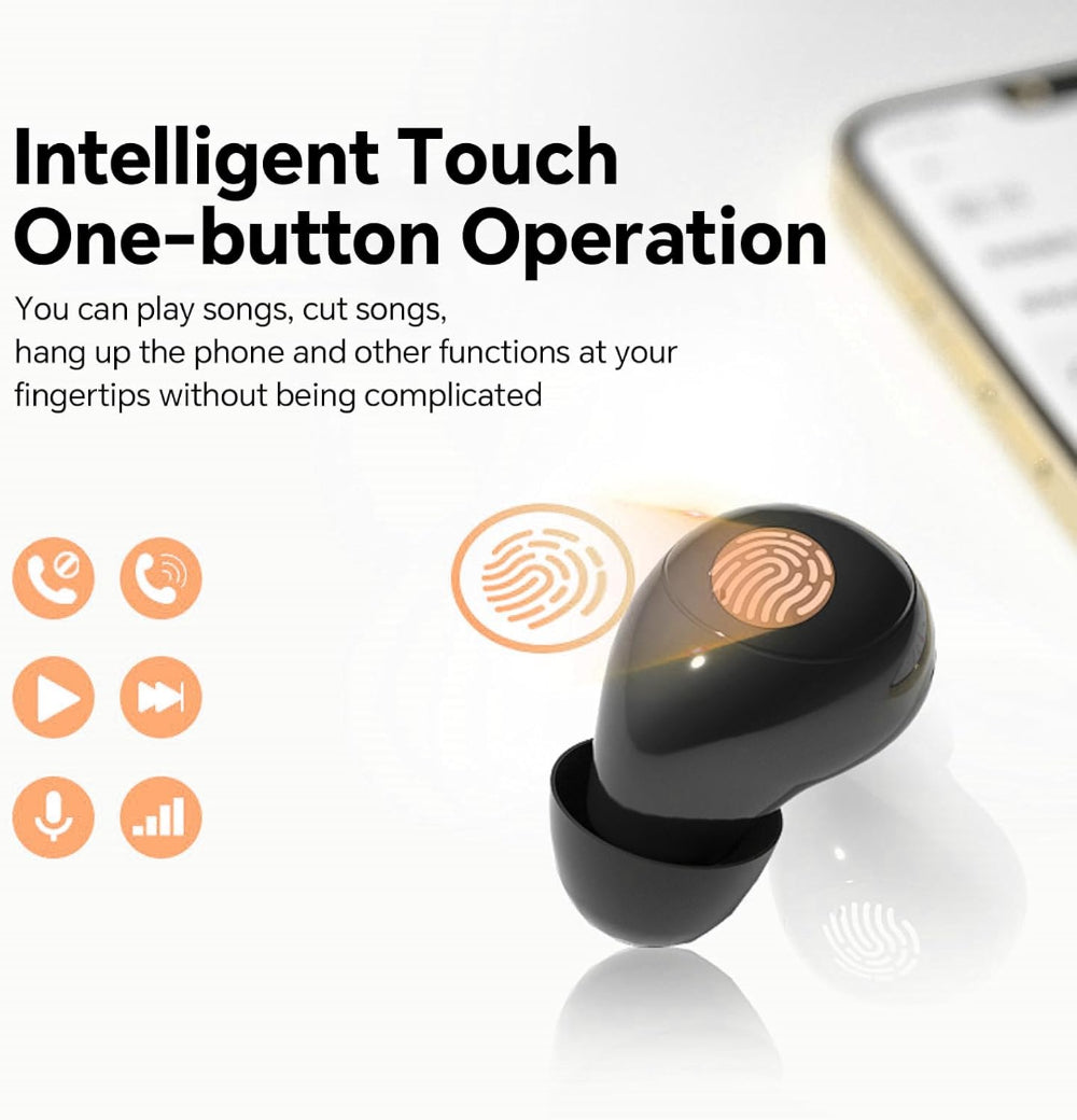 Écouteurs Bluetooth Mini Confortables | Son Clair et Conçu pour le Sommeil