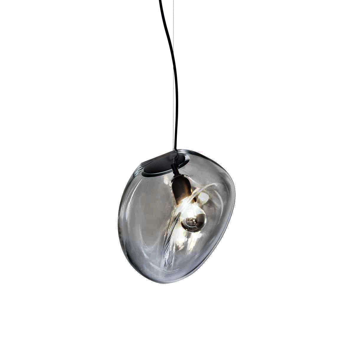 Lampe Plafonnier en Verre Soufflé | Design Épuré et Atmosphère Sereine