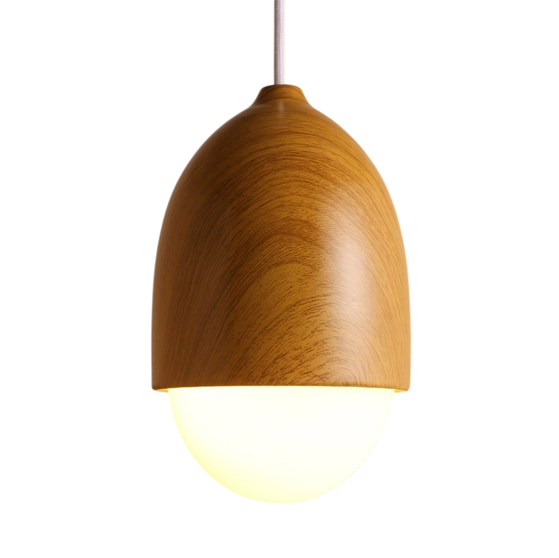 Lampe Suspendue en Bois Nordique | Design Élégant et Ambiance Chaleureuse