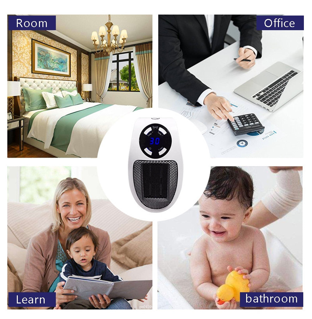 Chauffage Électrique Portable Compact | Chaleur Rapide et Silencieuse pour Petits Espaces